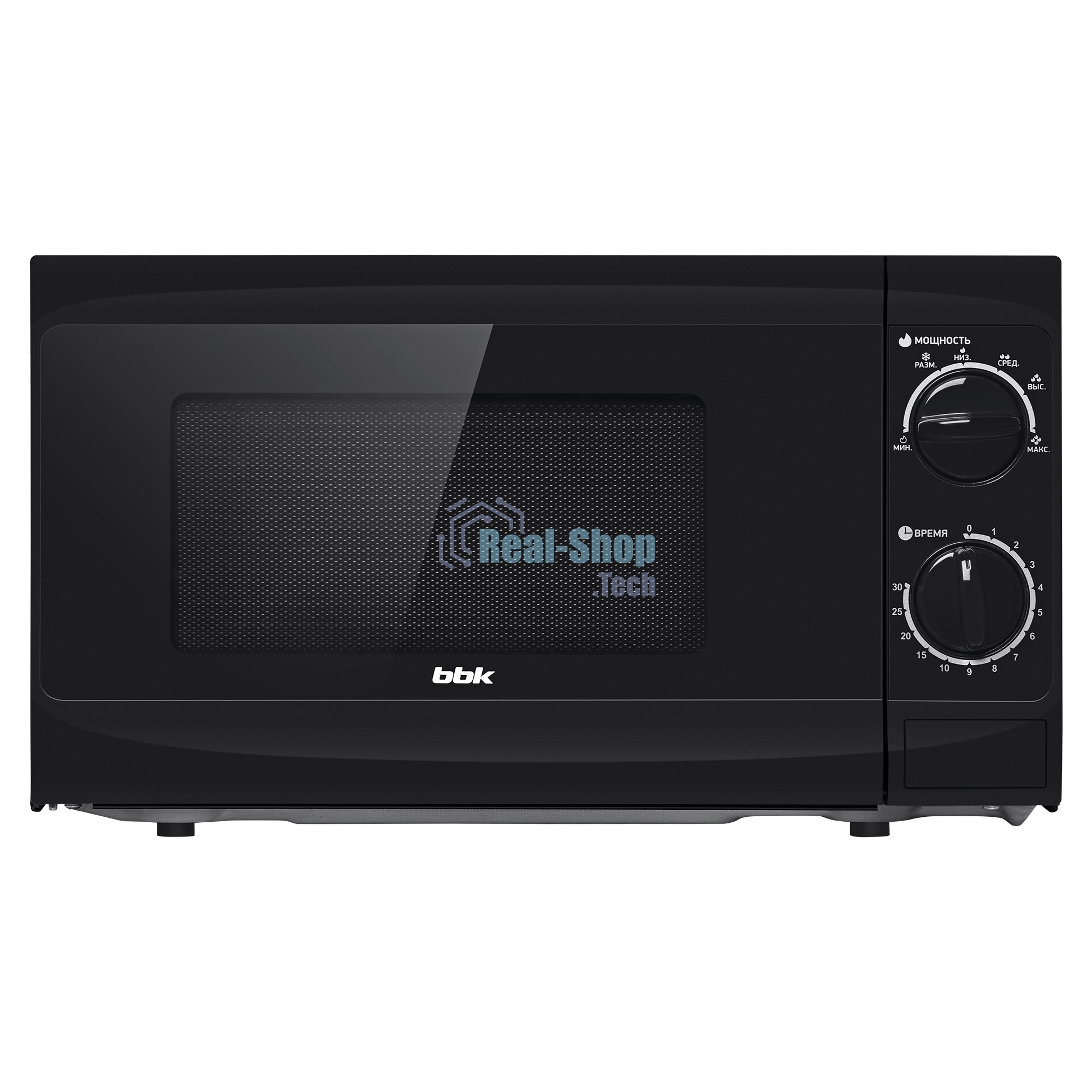 Микроволновая печь BBK 20MWS-706M/B черный, 20 л, 700 Вт, переключатели - поворотный механизм