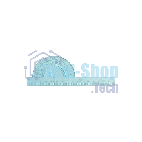 Транспортир Silwerhof 1778781, пластик, длина 16см