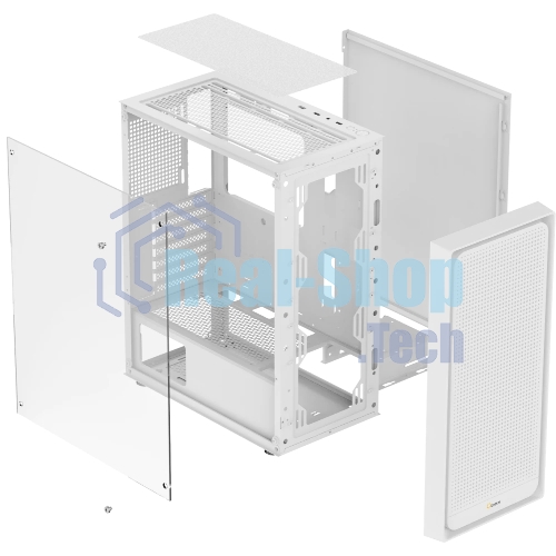 Компьютерный корпус Ocypus Gaммa C50 без БП белый (Gaммa-C50-WHG000XX-GL)