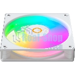 Вентилятор для корпуса Ocypus Gaммa F12 Elite WH ARGB REVERSE BLADE 3 IN 1, 120x120x25мм, 4-PIN PWM, 600-1800 RPM, 26 DBA MAX, HYDRO BEARING