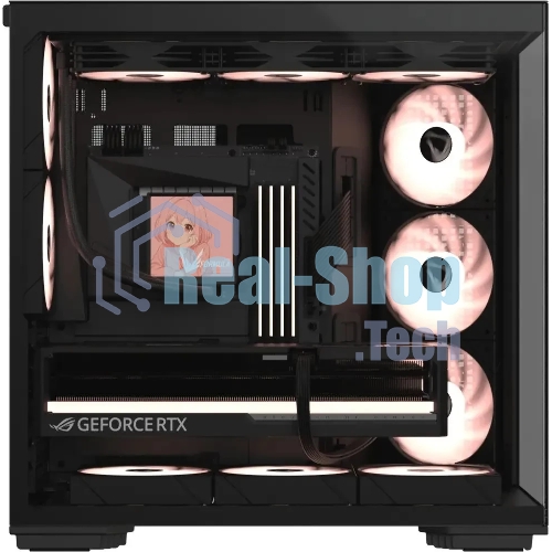Компьютерный корпус Formula V Line Crystal Z7 PA Black, ATX, TYPE-C*1, USB3.0*1, Front+Side Glass, SIDE 3x PERFORMANCE ARGB, REAR 2x PERFORMANCE ARGB