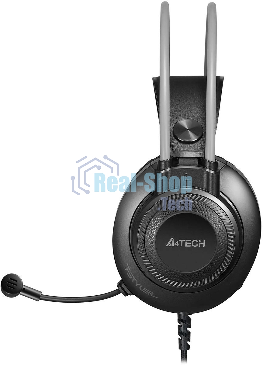 Гарнитура A4Tech Fstyler FH200U серый, проводная