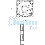 Кулер для корпуса Thermalright TL-S12R Reverse (120x120x25mm, 4-pin PWM, ARGB, 47.6CFM, 23.2dBA, 1500RPM, черный)