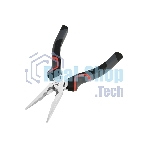 Удлиненные плоскогубцы Deli DL0103 160 мм, Cr-V, эксцентриковый шарнир, антикоррозийное покрытие, трехкомпонентная прорезиненная рукоять