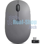 Мышь беспроводная Lenovo Go серый, 2400 dpi, радиоканал, USB-C, кнопки - 3