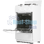 Плита комбинированная Flama CK 2202 W белый, конфорок 2 шт, духовка 30 л, 50 см x 85 см x 38 см