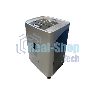 Шредер Office Kit SA375 серый/черный с автоподачей (секр.P-4) фрагменты 375лист. 42лтр. скрепки скобы пл.карты CD