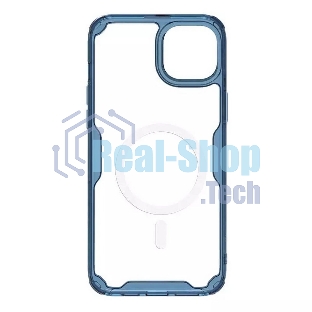 Чехол Nature TPU Pro Magnetic Case, синий, (AP IP15)