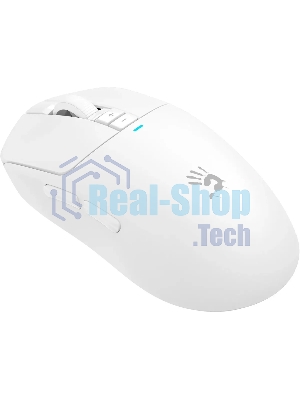 Мышь беспроводная/проводная A4Tech Bloody R72 Ultra белый, 20000 dpi, радиоканал, USB-C, кнопки - 7