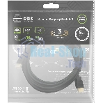 Кабель аудио-видео Cactus CS-DP-DP-1.4-3 DisplayPort (m)/DisplayPort (m) 3м. позолоч.конт. черный