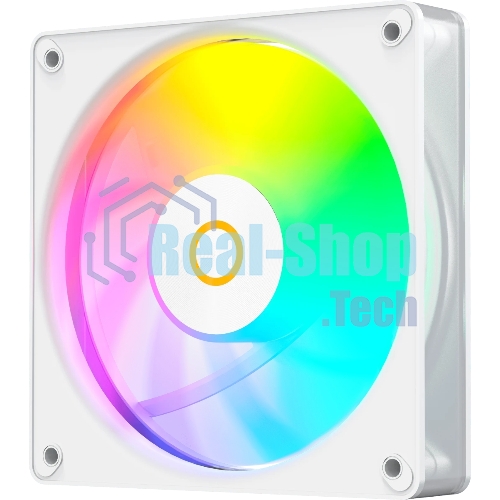 Вентилятор для корпуса Ocypus Gaммa F12 Elite WH ARGB REVERSE BLADE 3 IN 1, 120x120x25мм, 4-PIN PWM, 600-1800 RPM, 26 DBA MAX, HYDRO BEARING