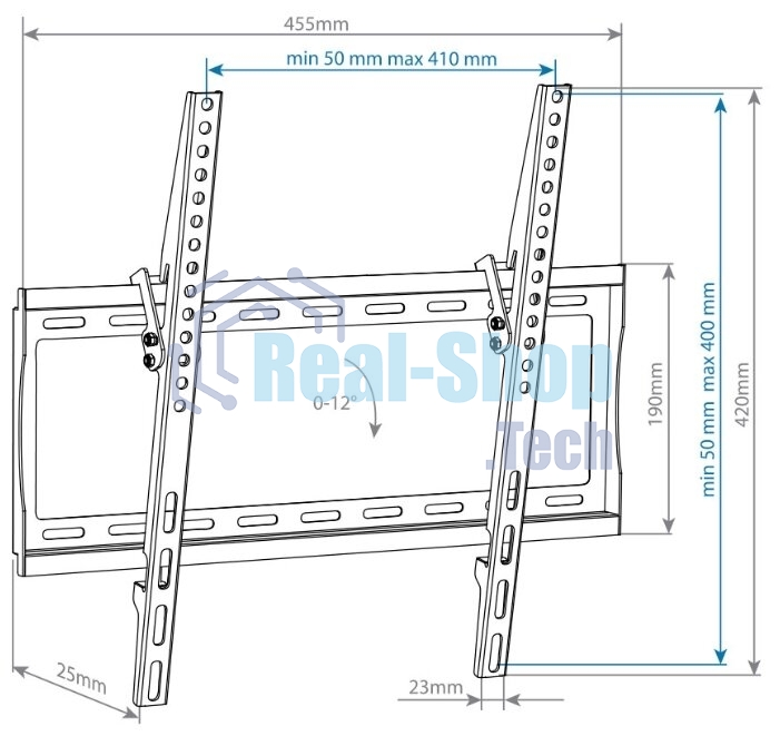 Кронштейн для телевизора Arm Media STEEL-4 черный 22