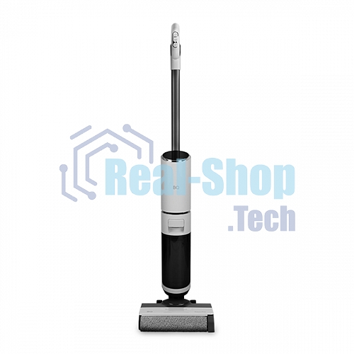 Пылесос вертикальный BQ VCA1002W белый/черный, питание от аккумулятора, 30 Вт, уборка влажная/сухая, пылесборник 0.75 л, бак для жидкости 0.85 л, работа от АКБ max 45 мин