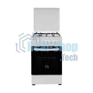 Плита газовая Kraft KF-FSK5301GW белый, конфорок 4 газовых, духовка 58 л, 50 см x 85.5 см x 55.6 см