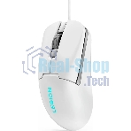 Мышь проводная Lenovo Legion M300s белый, 8000 dpi, USB, кнопки - 6