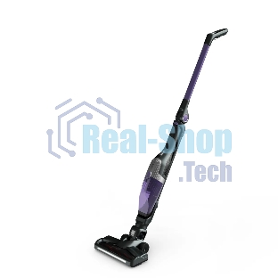 Пылесос вертикальный Tefal TY1238WO серый/фиолетовый, питание от аккумулятора, 145 Вт, уборка сухая, пылесборник 0.4 л, работа от АКБ max 40 мин.