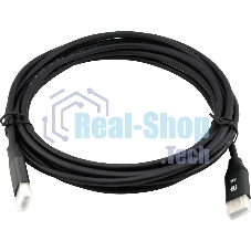 Кабель аудио-видео Cactus CS-DP-DP-1.4-5 DisplayPort (m)/DisplayPort (m) 5м. позолоч.конт. черный