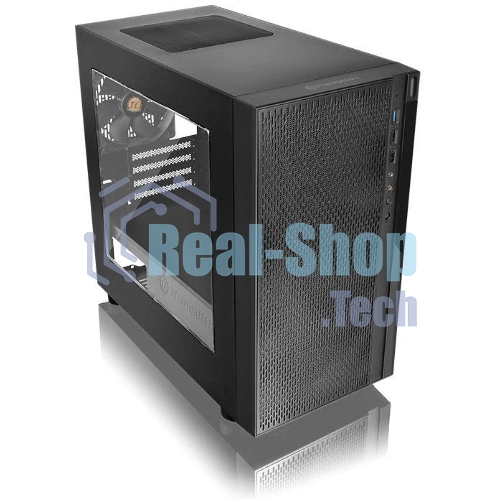 Компьютерный корпус Thermaltake Versa H18 Window черный без БП mATX 2xUSB 2.0 1xUSB 3.0 audio bott PSU