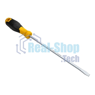 Отвертка шлицевая Deli DL6382501 8х250мм CR-V, Двухкомпонентная ручка. Хромированная