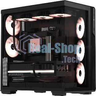 Компьютерный корпус Formula V Line Crystal Z7 PA Black, ATX, TYPE-C*1, USB3.0*1, Front+Side Glass, SIDE 3x PERFORMANCE ARGB, REAR 2x PERFORMANCE ARGB