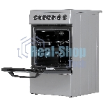 Плита электрическая Beko FFSE57114GS серебристый, конфорок 4 шт, духовка 55 л, 50 см x 85 см x 60 см