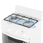 Плита комбинированная Flama CK 2202 W белый, конфорок 2 шт, духовка 30 л, 50 см x 85 см x 38 см