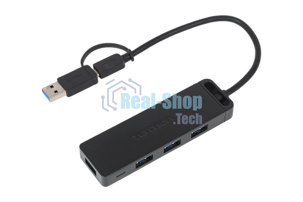 Концентратор Vention CHTBB, USB/USB Type-C, USB, USB