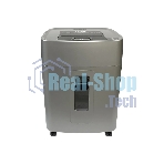Шредер Office Kit SA375 серый/черный с автоподачей (секр.P-4) фрагменты 375лист. 42лтр. скрепки скобы пл.карты CD