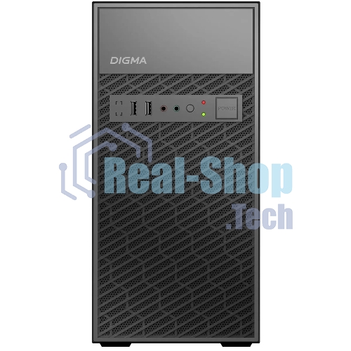 Компьютерный корпус Digma DCC-MN303 черный без БП mATX 1x80мм 2x120мм 1xUSB 2.0 1xUSB 3.0 audio