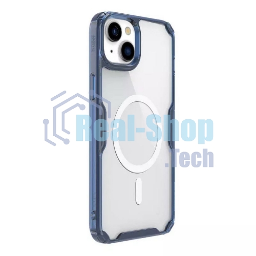 Чехол Nature TPU Pro Magnetic Case, синий, (AP IP15)