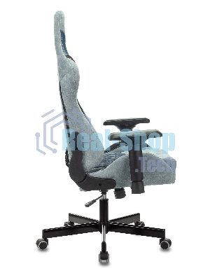 Кресло Бюрократ VIKING 7 KNIGHT BL FABRIC синий, ткань, 120 кг, механизм качания