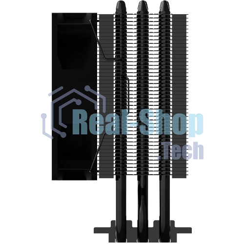 Кулер ZALMAN CNPS4X BLACK V2, 92мм FAN, 3 HEAT PIPES, 4-PIN PWM, 800-2000 RPM, 29DBA, HYDRO BEARING, LGA1851/1700, AM5/AM4, screw type installation