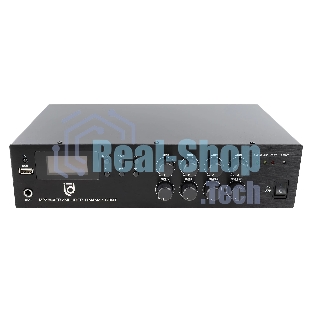 Микшер-усилитель Intrend ITMXAMP-120MT MP3, FM тюнер, USB, Bluetooth, 2хMic/3хLine входы, 1хLine выход,120 Вт, 4/8Ом/100V, IR-пульт в комплекте