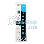 Сетевой фильтр Smartbuy (SBSP-50W-Pro) - 6 роз х 5,0 м - белый