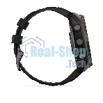 Смарт-часы Garmin Fenix 8 Solar Sapphire титановый угольно-серый DLC, черный 51мм