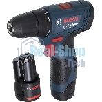 Дрель-шуруповерт Bosch GSR 120-LI C, 12 В, 2 Ач, 30 Нм, щеточный