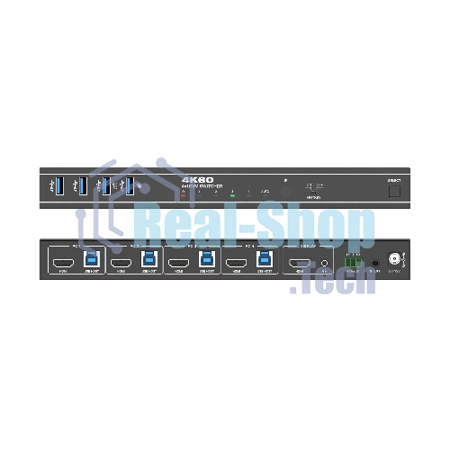 Коммутатор Infobit iSwitch 401HK 4K60 HDMI 4x1 KVM Switcher