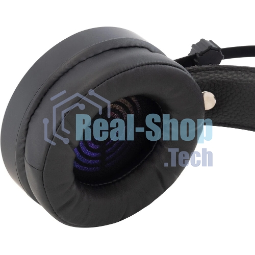 Гарнитура Oklick HS-L810G чёрный, проводная, USB, подсветка