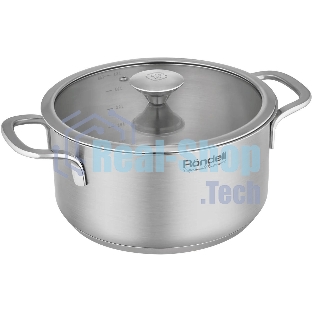 Кастрюля Rondell Modern RDS-1748, 4.8л, 24см, с крышкой, стальной