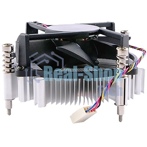 Кулер для процессора ADVANTECH 1960053207N001 серебристый, 120 мм, алюминий/медь, 4400 об/мин, 3 pin, 65 Вт, 46 мм