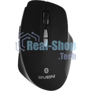 Мышь беспроводная SVEN RX-590SW черный, 1600 dpi, радиоканал, Bluetooth, USB, кнопки - 7