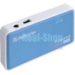 Концентратор USB Defender Quadro Power, USB, адаптер/через USB, блок питания