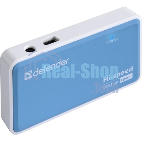 Концентратор USB Defender Quadro Power, USB, адаптер/через USB, блок питания