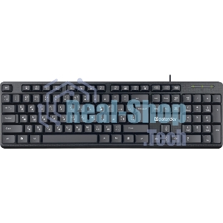 Клавиатура проводная Defender Daily HB-162, USB, черный