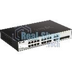 Коммутатор управляемый L2 D-Link DGS-1210-26/FL2A с 24 портами 10/100/1000Base-T и 2 портами 1000Base-X SFP