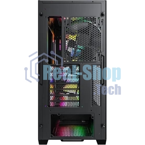 Компьютерный корпус Montech AIR 903 MAX черный без БП ATX 3x140мм 2xUSB3.0 1xUSB3.1 audio bott PSU