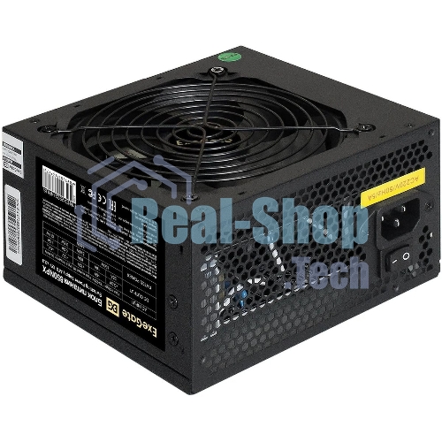 Блок питания ExeGate 850NPX (EX292244RUS-PC), 850W, (ATX, PC, 12cm fan, 24pin, 2x(4+4)pin, 2xPCI-E, 5xSATA, 3xIDE, черный, кабель 220V в комплекте 1,8м)