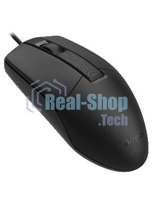 Мышь проводная A4Tech OP-330 черный, 1200 dpi, USB, кнопки - 3