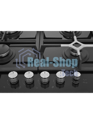 Газовая варочная поверхность Beko HILG64235S, 4 конфорки, закаленное стекло, 7400 Вт