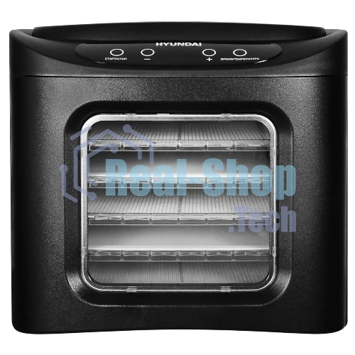 Сушка для фруктов и овощей Hyundai HYFD-P1203 12под. 500 Вт, черный